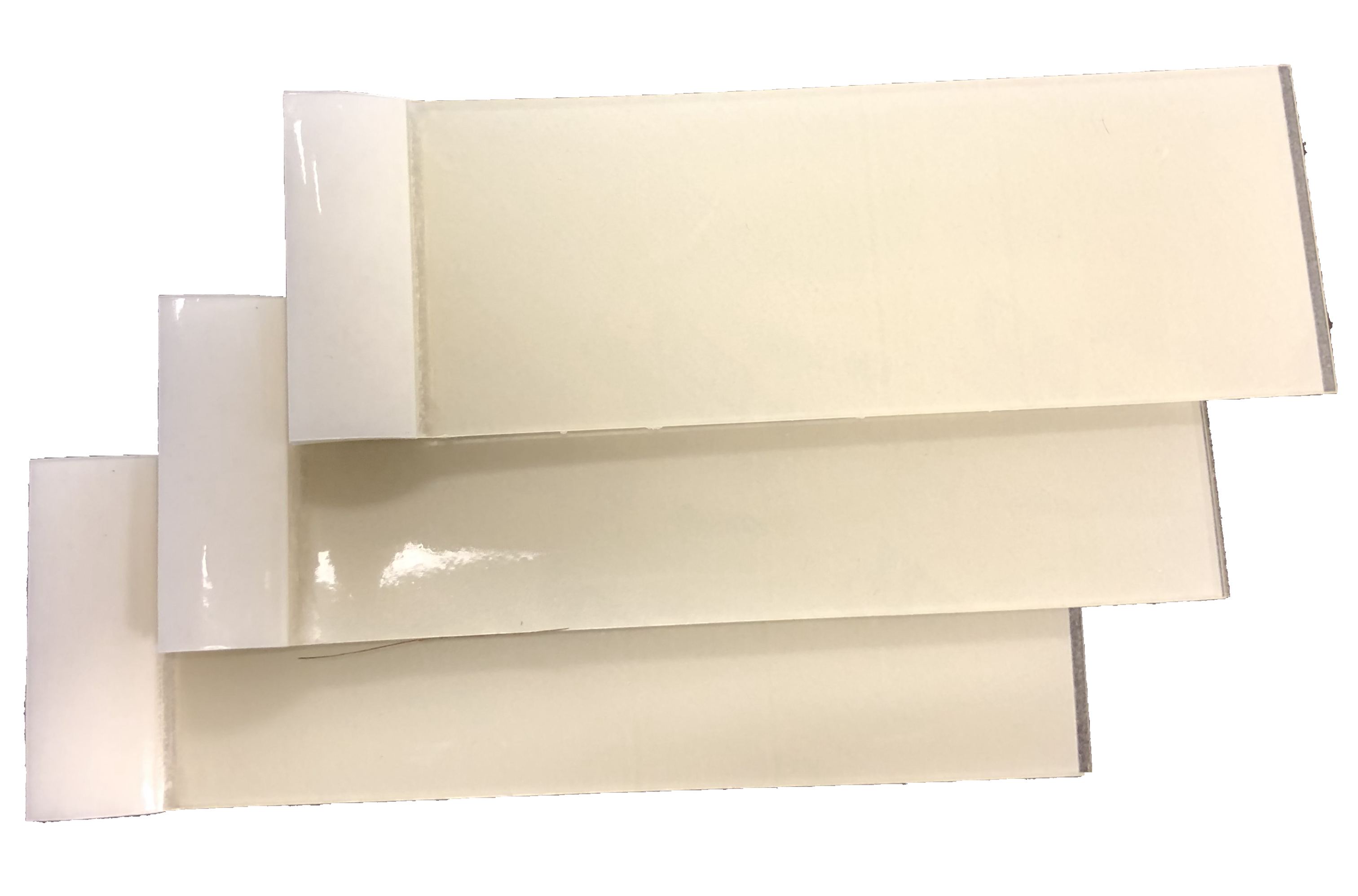 25 Sheets per Pad 200 Pads per Case 5000 strips m 2" x 6" Clear Tape ReprPads 