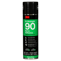 3M™ Hi-Strength Spray Adhesive 90, Clear, 24fl oz NON CA spray, 90 adhesive, adhesive, 3M, 