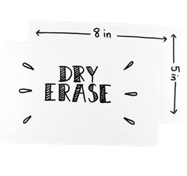5"x8" Dry Erase Card 