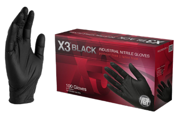 Ammex X3 Industrial Disposable Gloves  - X-Large 
