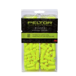 Peltor™ Sport Blasts™ Disposable Earplugs 80 Pair Pack with Reclosable packaging 3M, ear, ear plugs, ear plugs, shipping, ppe, sport, peltor, disposable, 97082-PEL80-6C