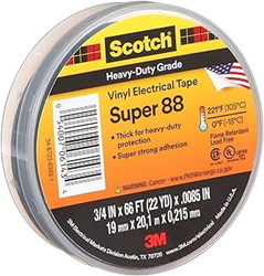 Scotch® Vinyl Electrical Tape Super 88 3/4"x66  100rls/case electrical tape, scotch