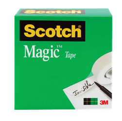 3M™ 810 Magic Tape - 1" x 2592", 36 rolls 