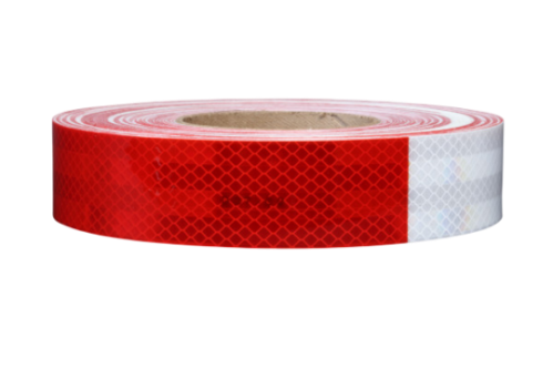3M™ Diamond Grade™ Conspicuity Markings 983-32, Red/White, DOT, 1.5 in x 50 yd, 12/Carton