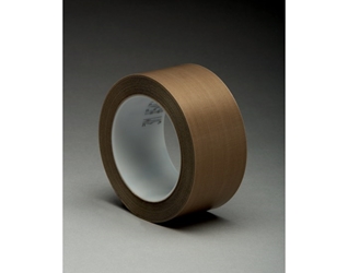 3M PTFE Glass Cloth Tape 5451, Brown, 2"X36yd 6rl/cs 