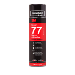 3M™ Super 77™ Classic Spray Adhesive, Clear, 24 fl oz Can (Net Wt 16.5 oz), 12/Case, NOT FOR SALE IN CA AND OTHER STATES
