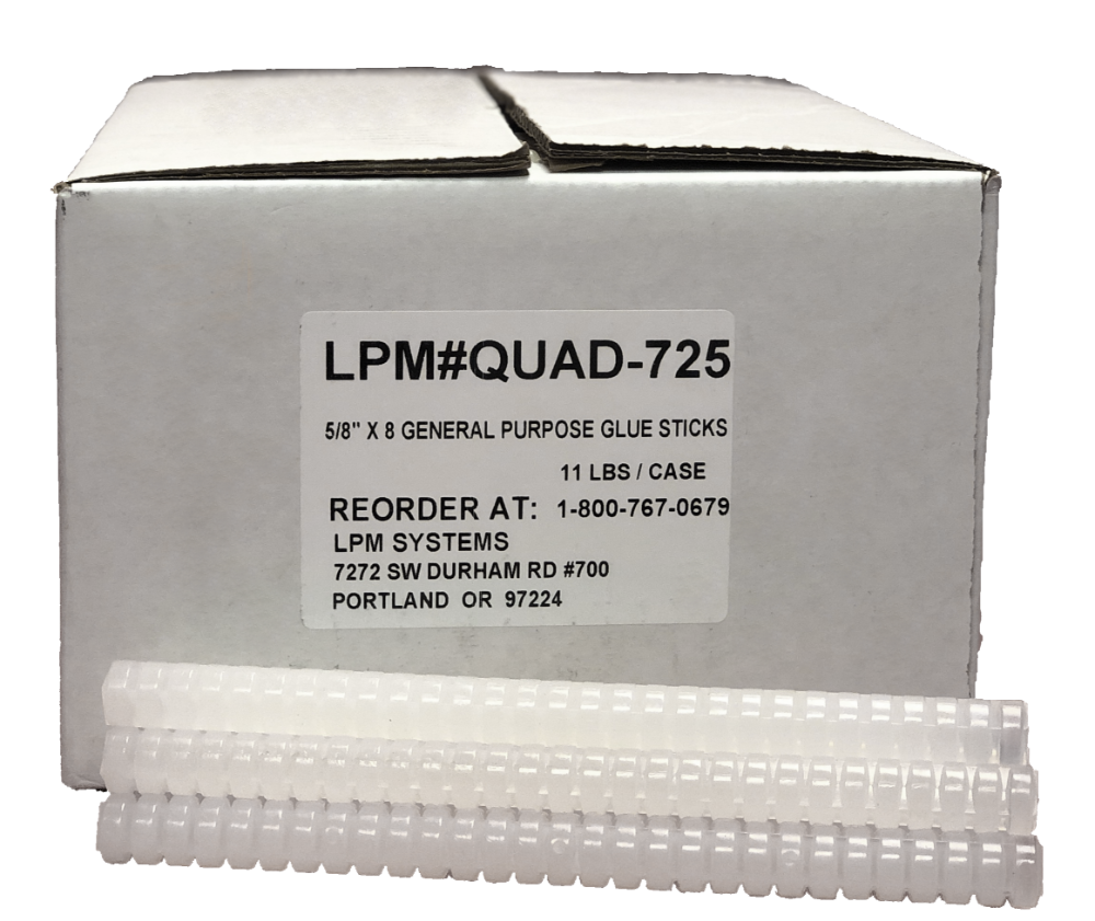 FPC Corporation LPM QUAD 725 Hot Melt Glue Stick For 3M Quadrack fpc-corporation-lpm-quad-725-hot-melt-glue-stick-for-3m-quadrack