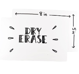 5"x8" Dry Erase Card
