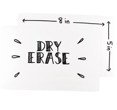 5"x8" Dry Erase Card