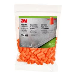 Disposable Earplugs, Orange, 80PR/PK <!-- cleared -->