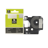 Dymo D1 Label Cassette 1/2" Clear/White