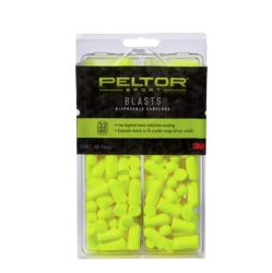 Peltor™ Sport Blasts™ Disposable Earplugs 80 Pair Pack with Reclosable packaging