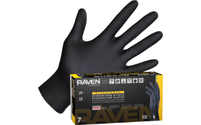 Raven® Powder-Free Exam Grade Nitrile Disposable Gloves