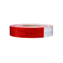 3M™ Diamond Grade™ Conspicuity Marking 983-32, Red/White, 2 in x 50 yd, Kiss Cut every 18 in, 6 Rolls/Carton