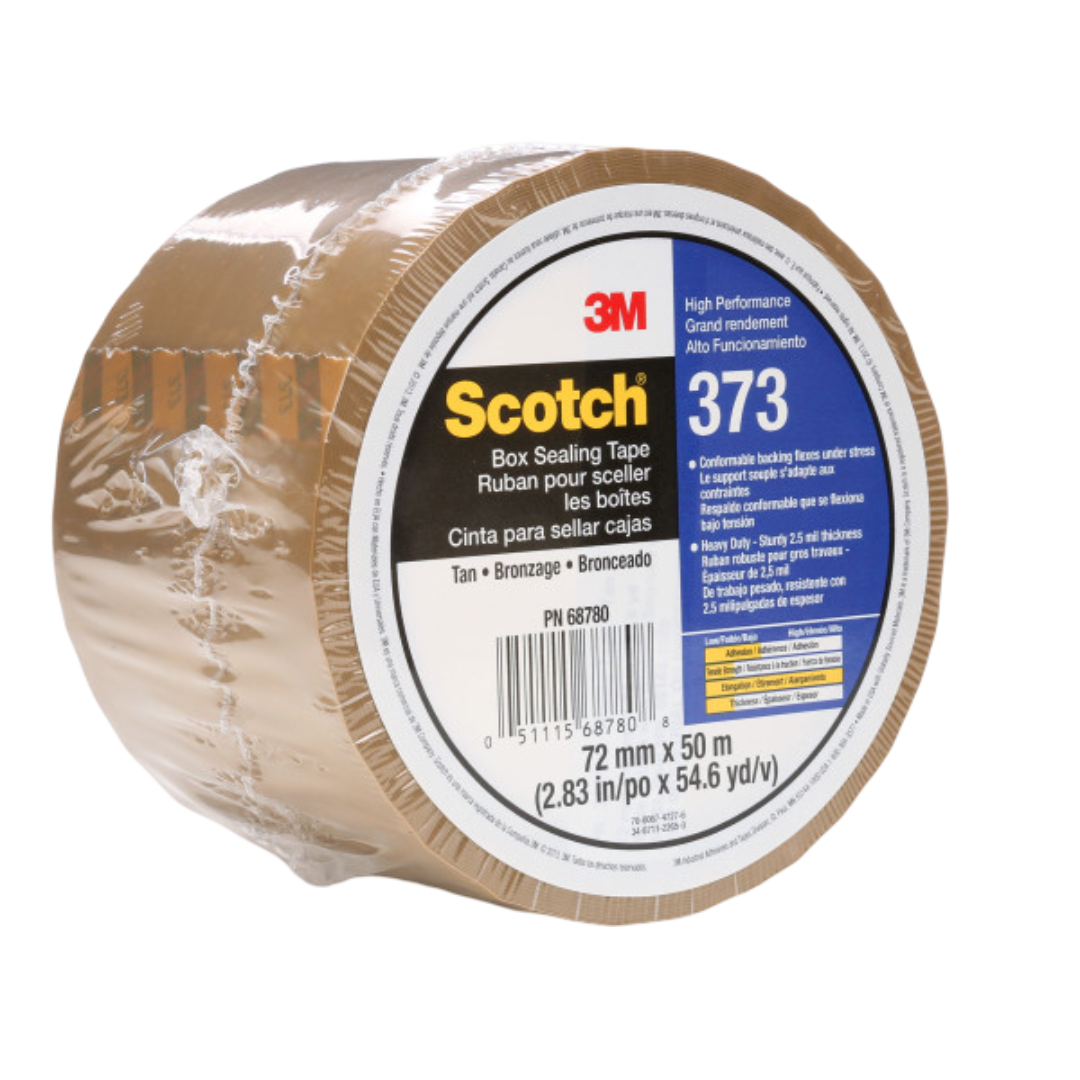 3M Scotch® Box Sealing Tape 373, 72mmx50mm, Case or Pallet Qty thumbnail