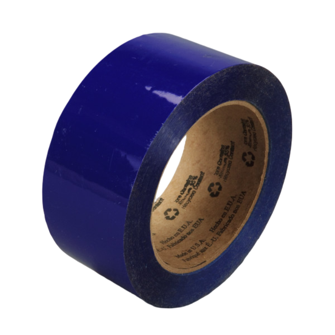 3M™  Box Sealing Tape 371, Blue, 72 mm x 110 m thumbnail